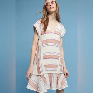 Elia Striped Dress Holding Horses